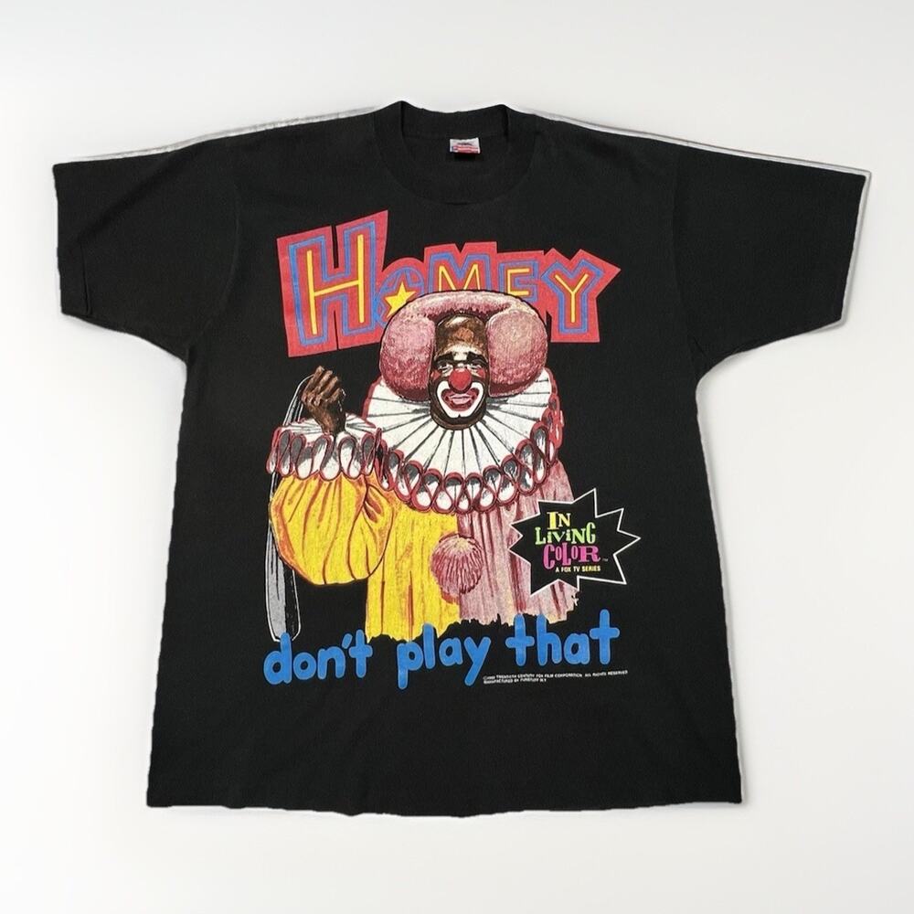 Vtg 1990 In Living Color Homey D Clown Shirt XL Fruit of the Loom Flag Tag USA - Picture 11 of 15